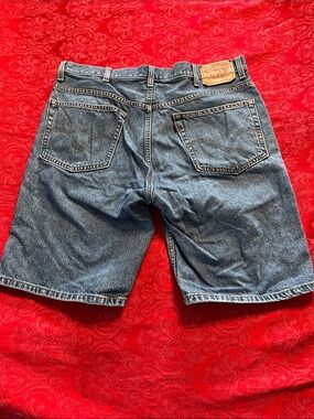 Levi's 505 Men's Denim Shorts 38 Waist Blue Jean Shorts 10" Inseam